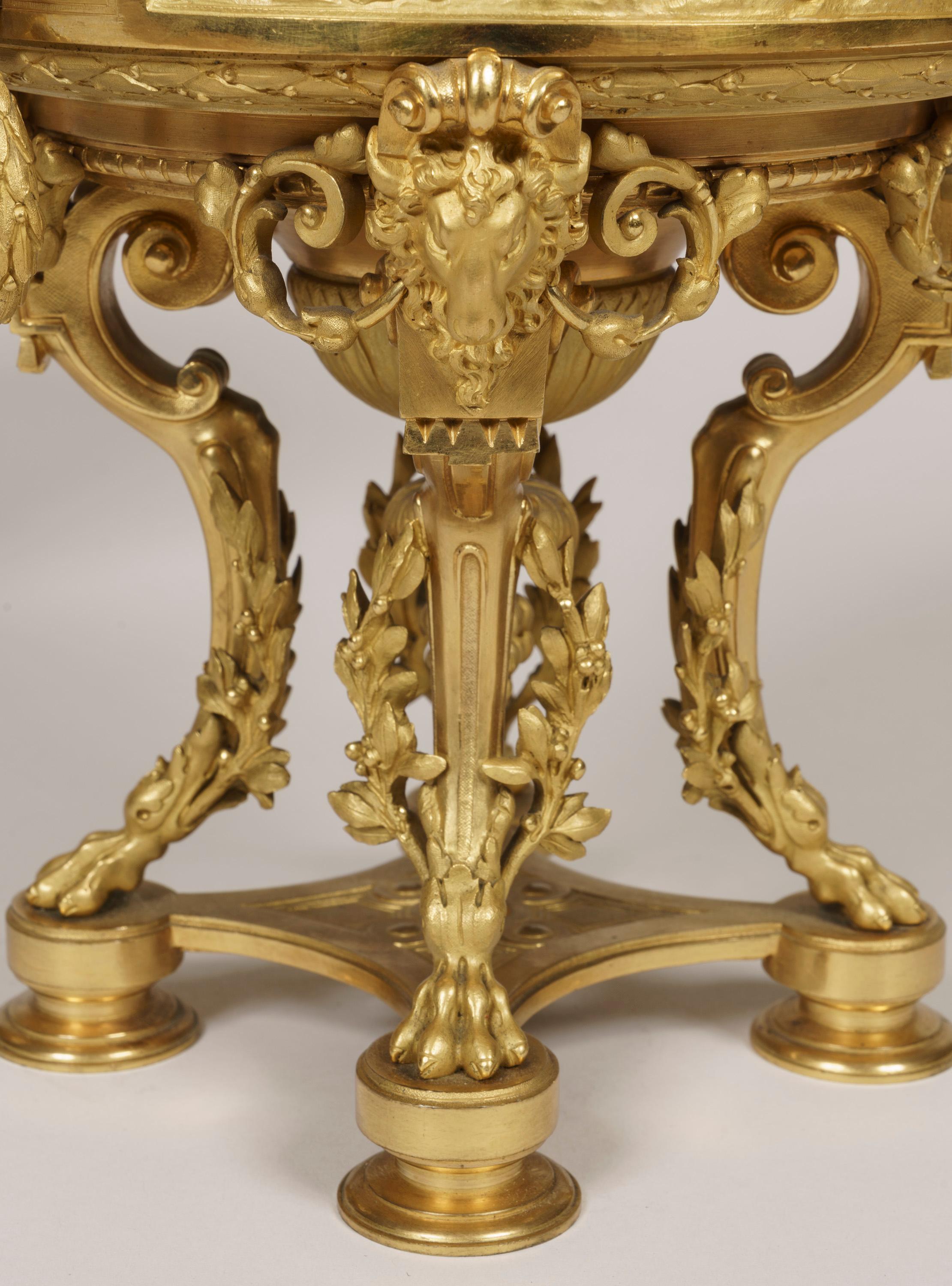 19th Century Pair of Ormolu Vases in the Louis XIV Manner (Louis XIV.)