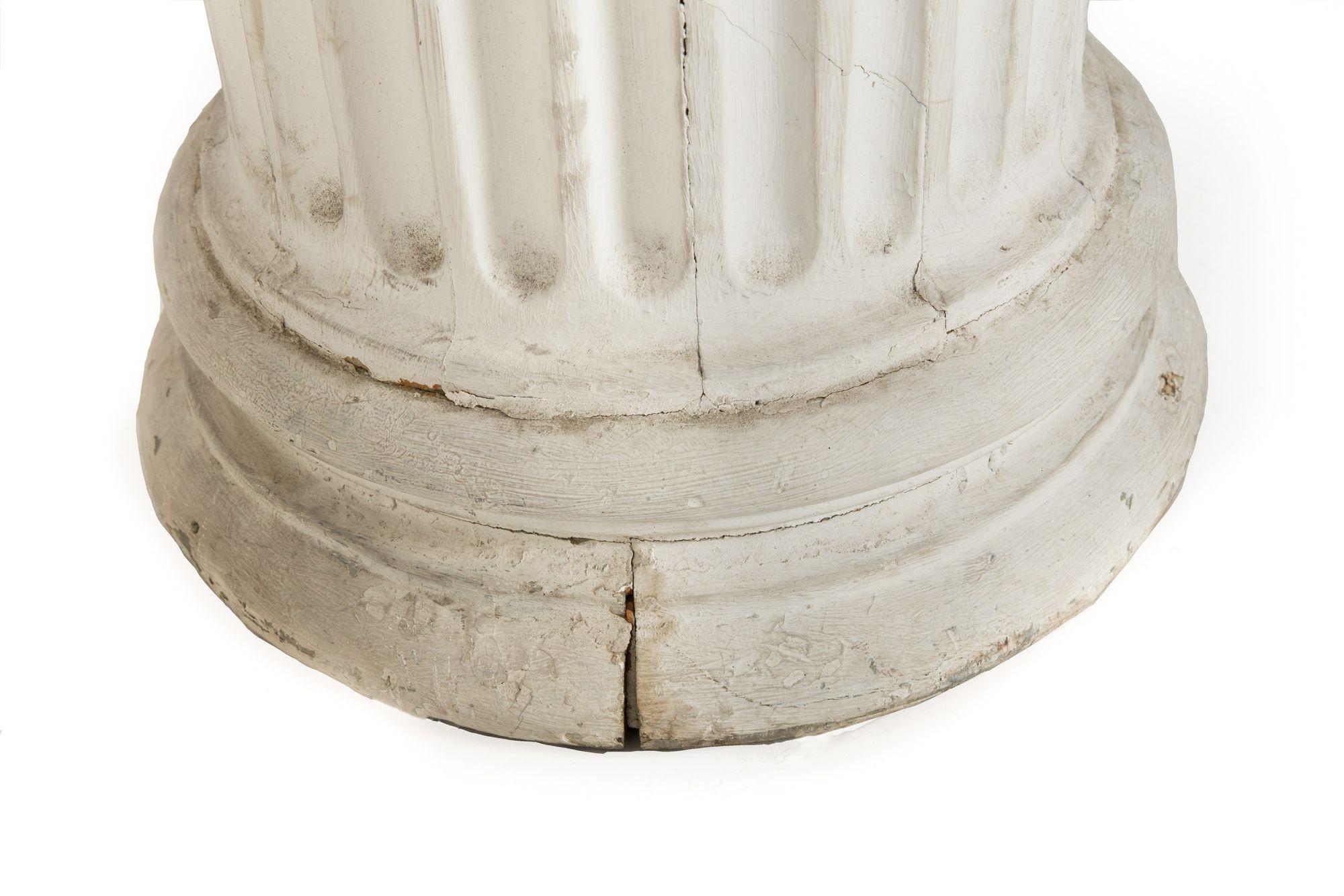 19th Century Pair of Painted Wood Full-Length Columns w/ Ionic Capitals 10