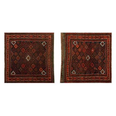 Coppia di scarpe del 19° secolo  Tappeti persiani Baluch ( 2'7" x 2'7" - 79 x 79 )