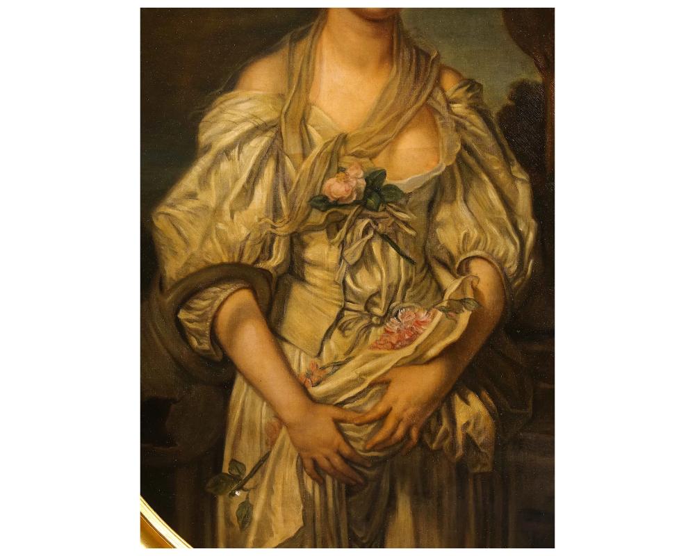 19th Century Pair of Portrait Paintings of Women After, Jean-Baptiste Greuze 3