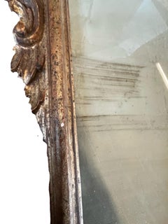19th Century Pair Of Rococo Italian Wooden and Gold Leaf Mirror Sconces