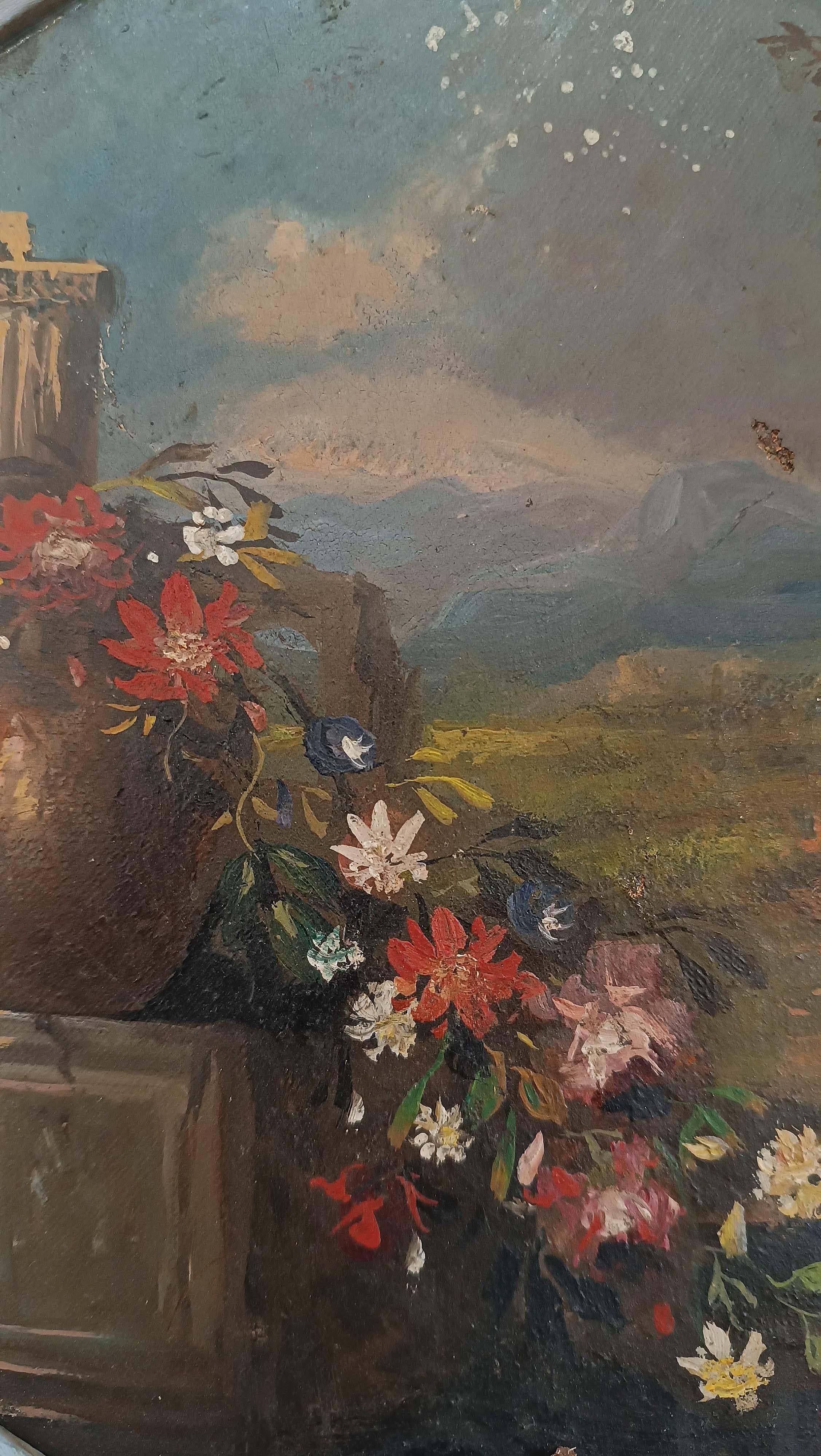 par de pinturas redondas del siglo xix en venta 1