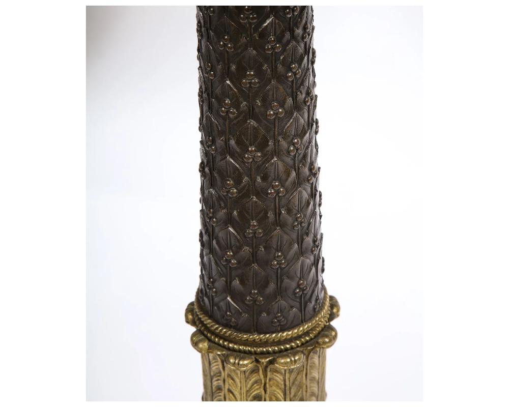 19th Century Pair of Russian Ormolu and Patinated Bronze and Malachite Gueridon 7