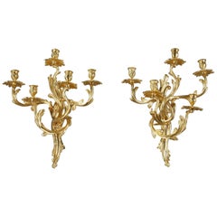 19th Century Pair of Sconces in Louis XV-Style