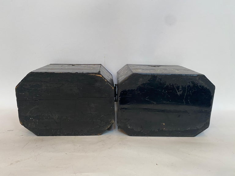 Chinese Shell Inlay Box 19th Century Two Shell Inlaid Black Lacquer Big Chinese Storage Boxes ...
