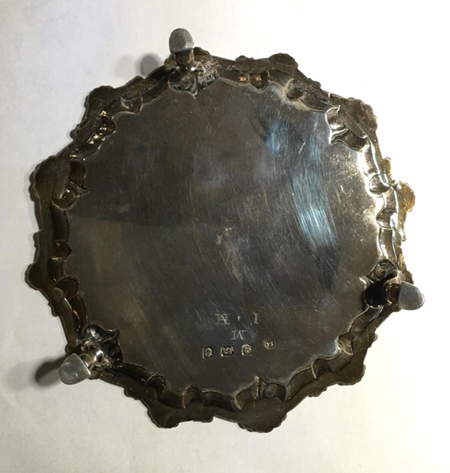 Pair of 18th Century Silver Salver George IV Style  London 3