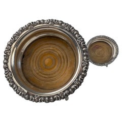 19th Century Pair of Silver-Plated Sheffield Wine Coasters