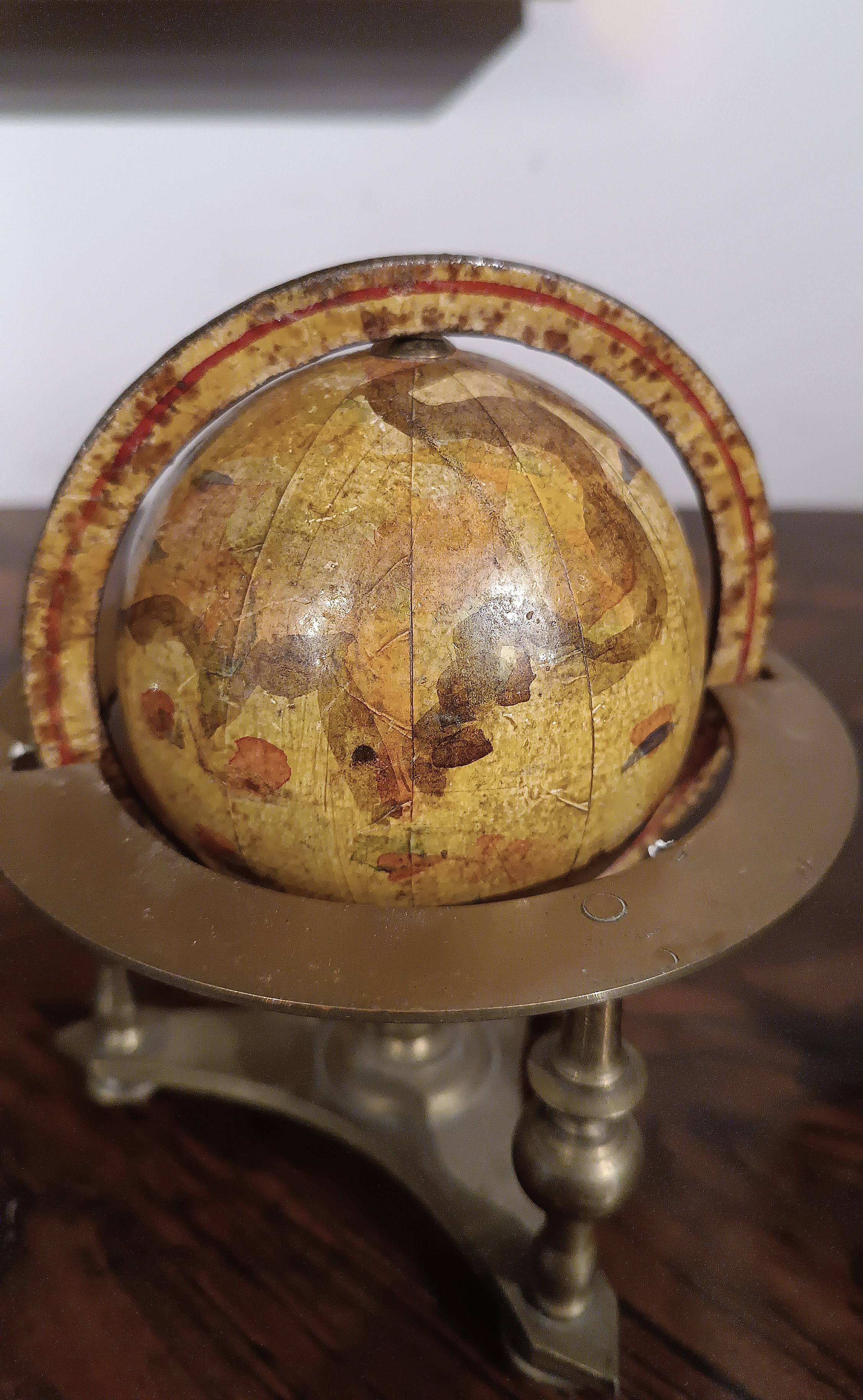 19th CENTURY PAIR OF SMALL WORLD GLOBES For Sale 7
