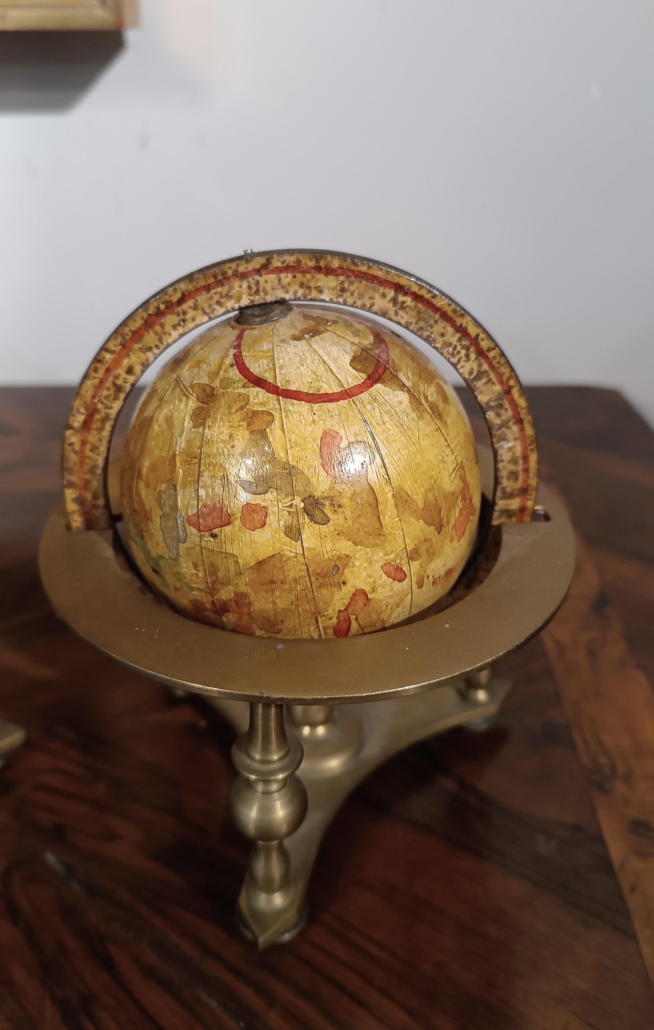 19th Century 19th CENTURY PAIR OF SMALL WORLD GLOBES For Sale