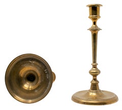 19th Century Pair of Spanish Bronze Candlesticks