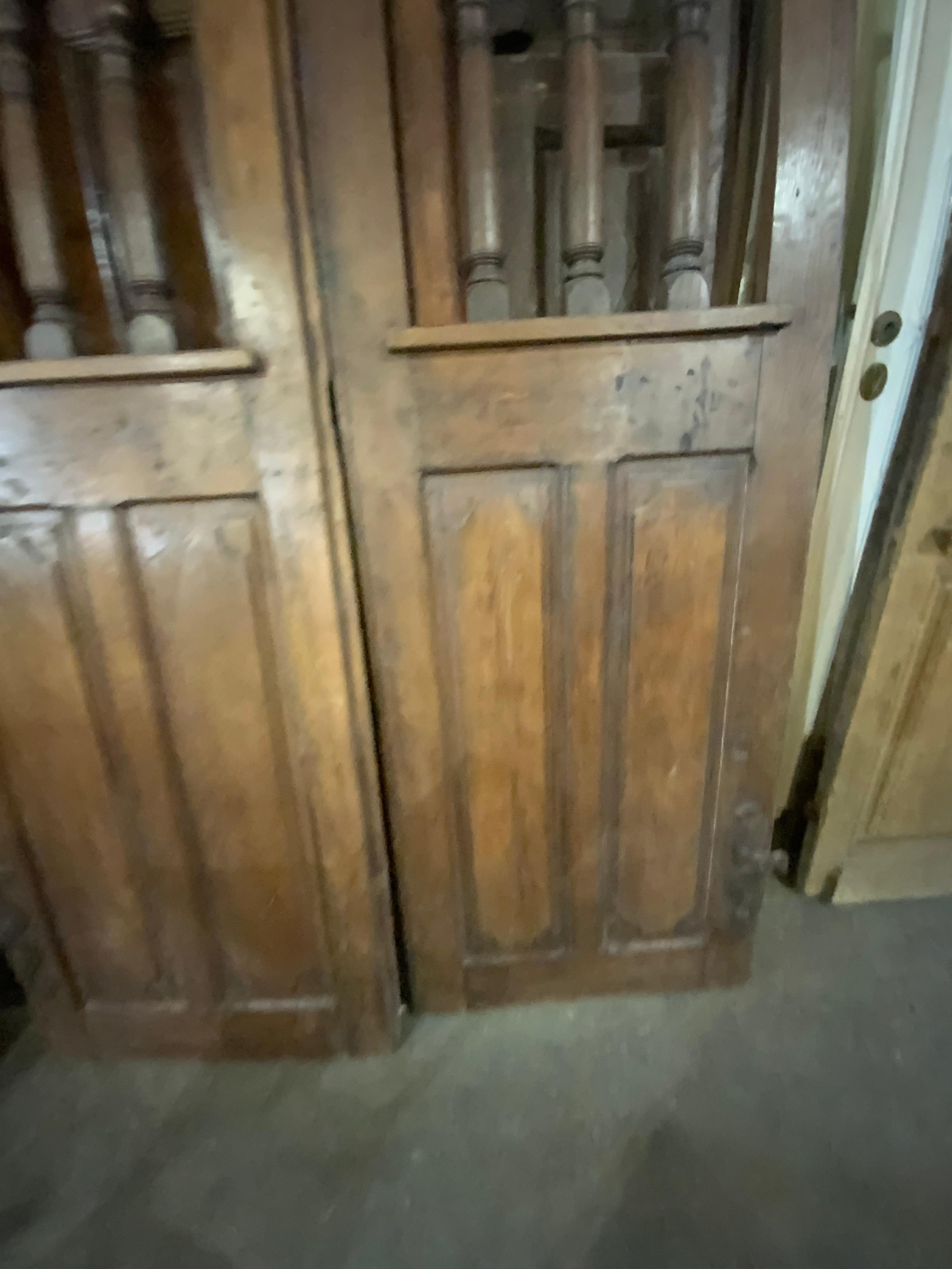 19th Century Pair of Spanish Walnut Doors For Sale at 1stDibs
