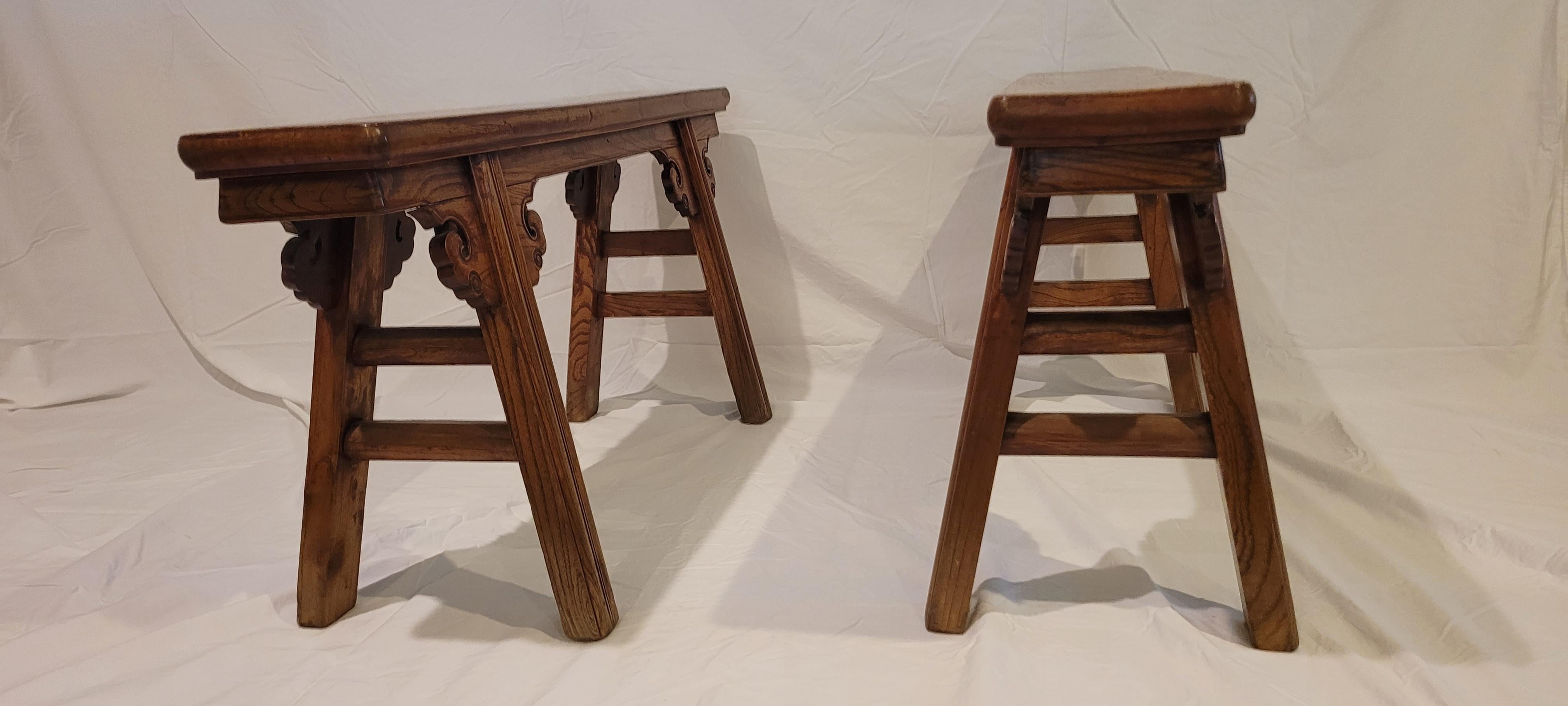 19th Century Pair of Spring Benches In Good Condition For Sale In Santa Monica, CA