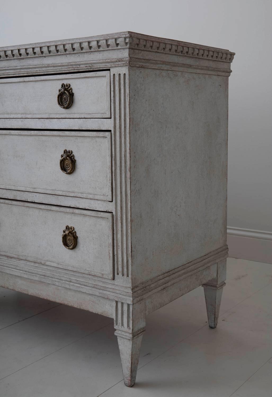 19th Century Pair of Swedish Gustavian Bedside Commodes with Marbleized Tops In Excellent Condition In Wichita, KS