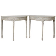 Gustavian Demi-lune Tables