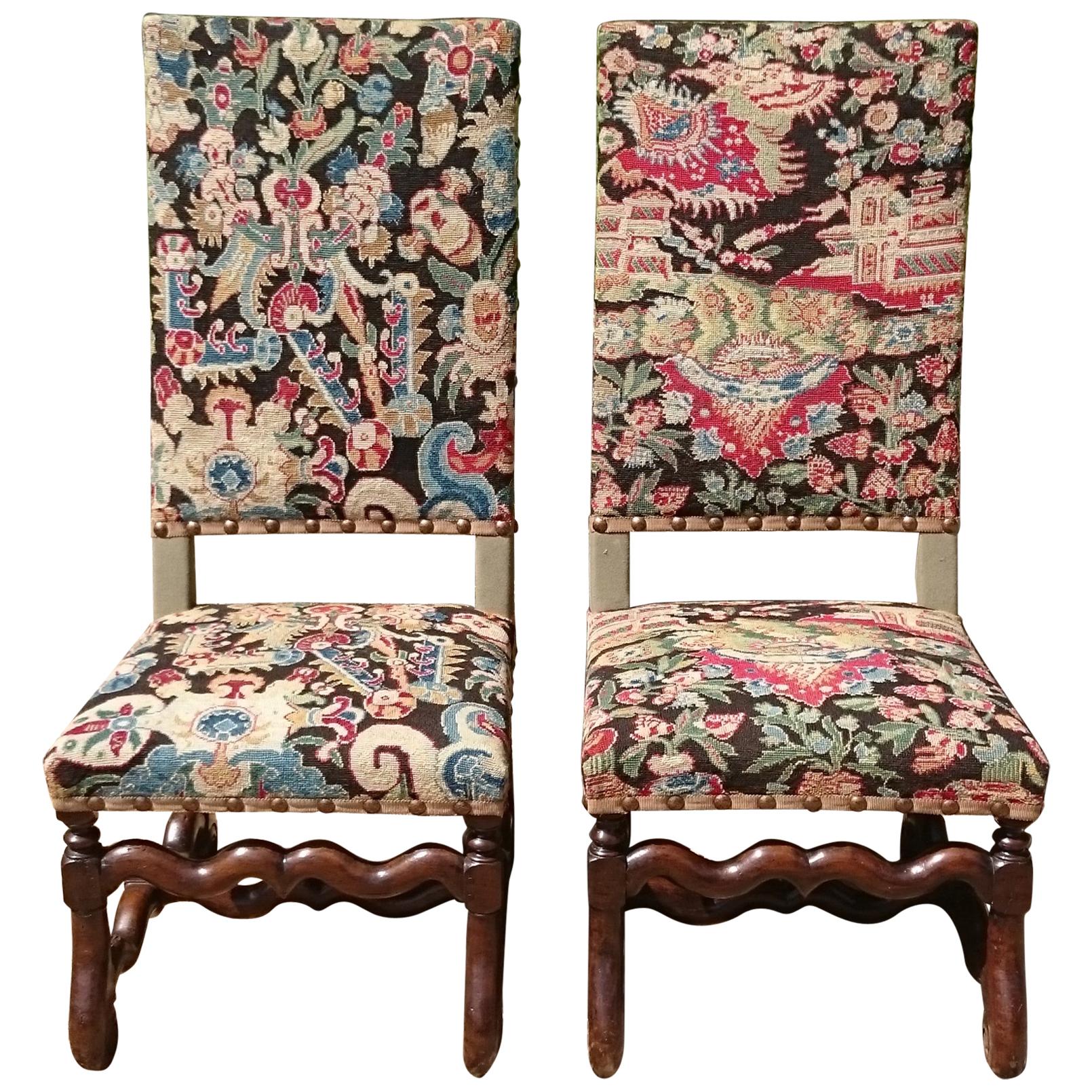 Tapestry Chairs 32 For Sale at 1stDibs