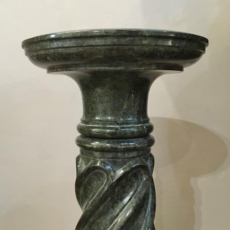 19th Century 19th CENTURY PAIR OF TORCHON COLUMNS For Sale