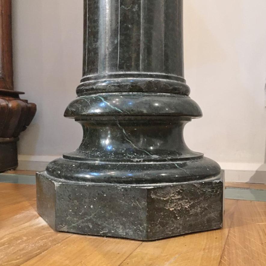 Marble 19th CENTURY PAIR OF TORCHON COLUMNS For Sale