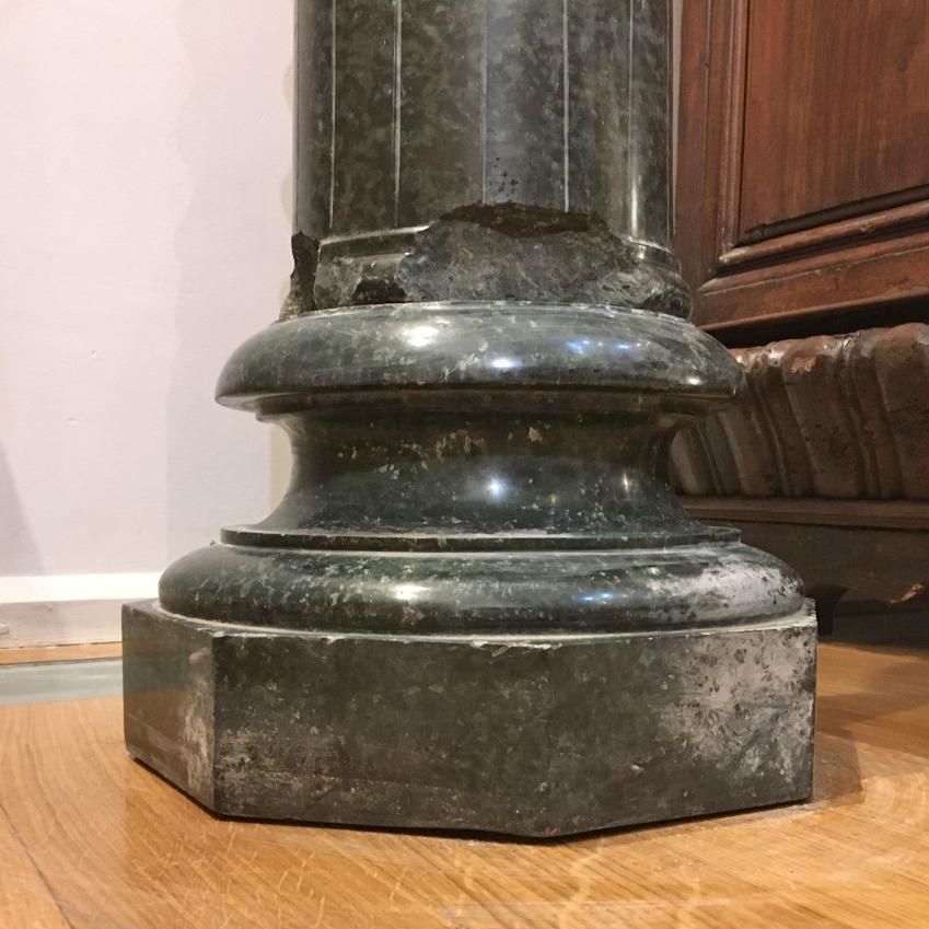 19th CENTURY PAIR OF TORCHON COLUMNS For Sale 2