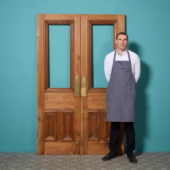 19th Century Pair Of Unglazed English Pitch Pine Double Doors