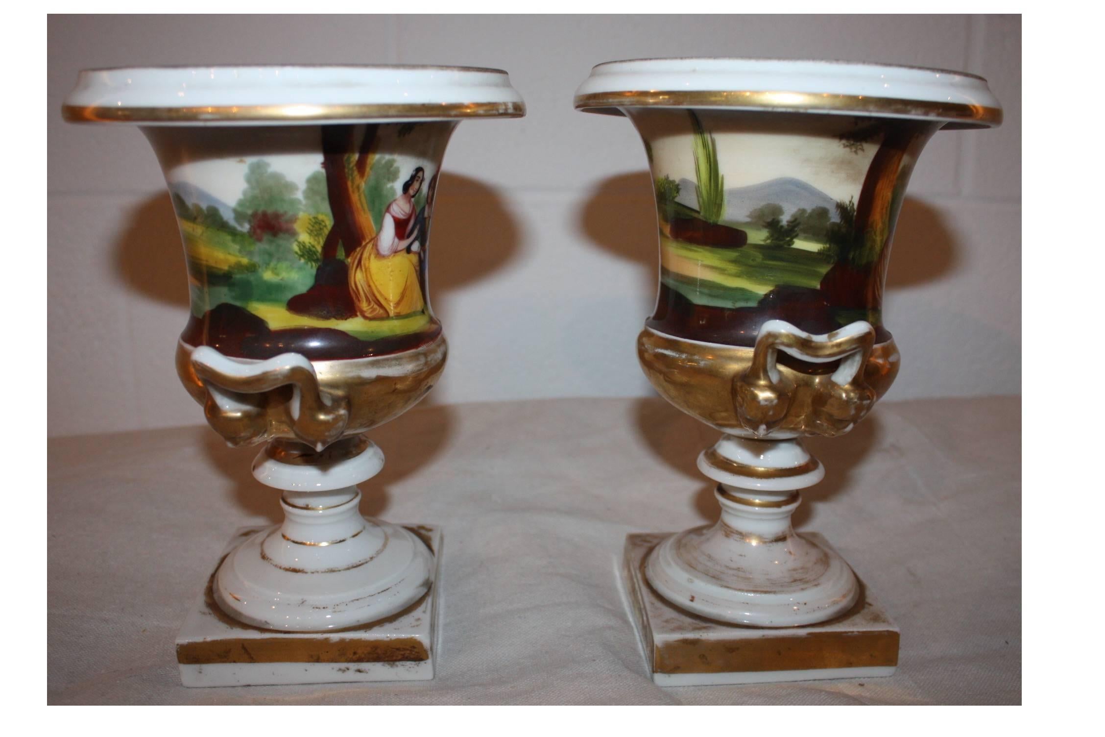Louis Philippe 19th Century Pair of Vases 