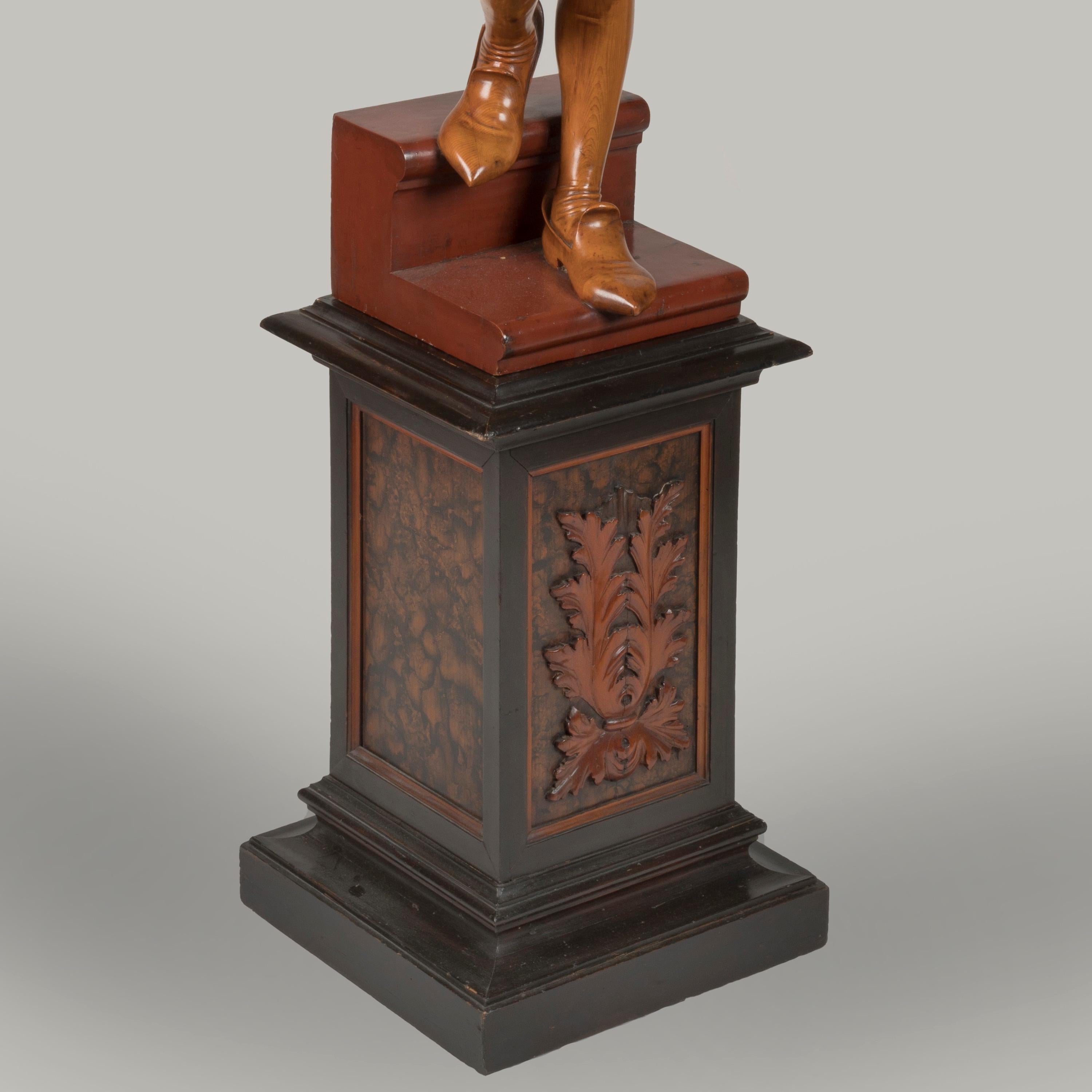 19th Century Pair of Venetian Carved Figural Floor Lights attributed to Besarel For Sale 2