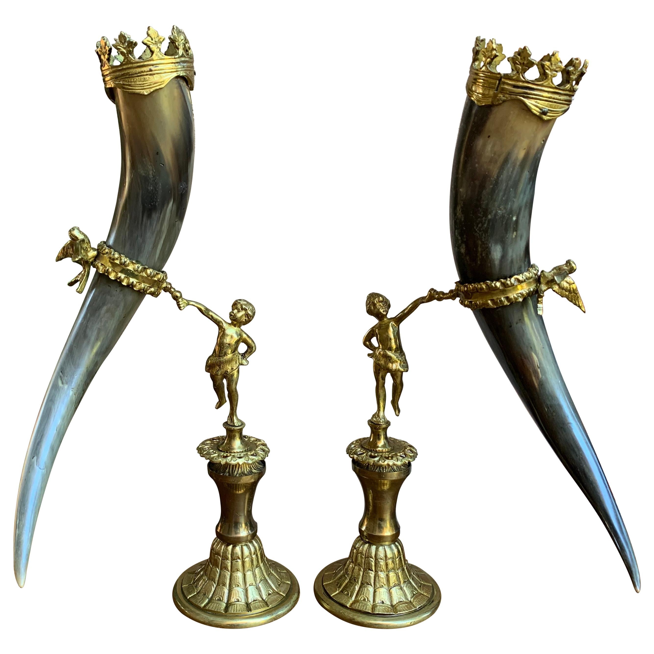 Collection of English 19th Century Horn Cups at 1stDibs