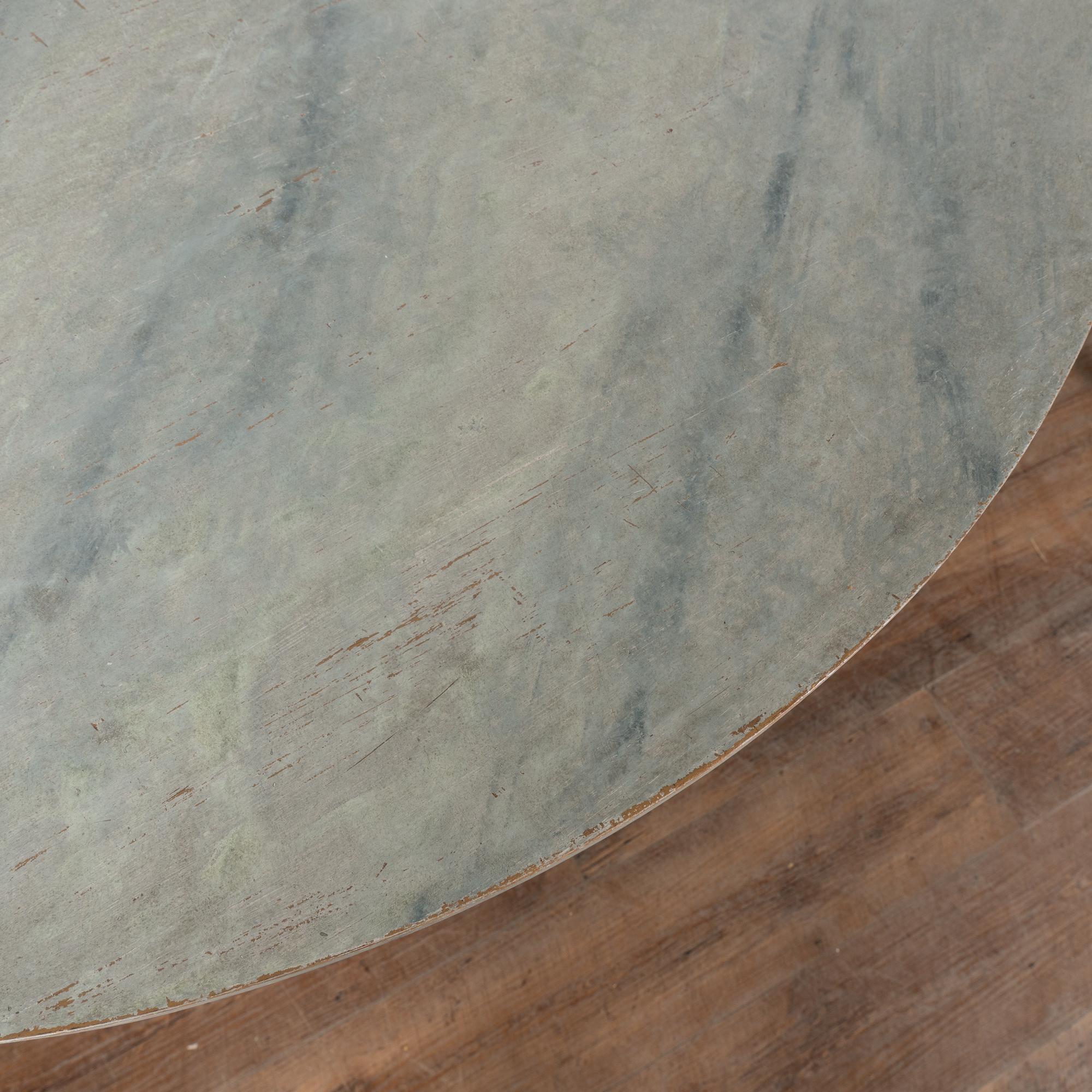 19th Century Pair, Swedish Gustavian White Demi Lune Side Tables Consoles For Sale 6