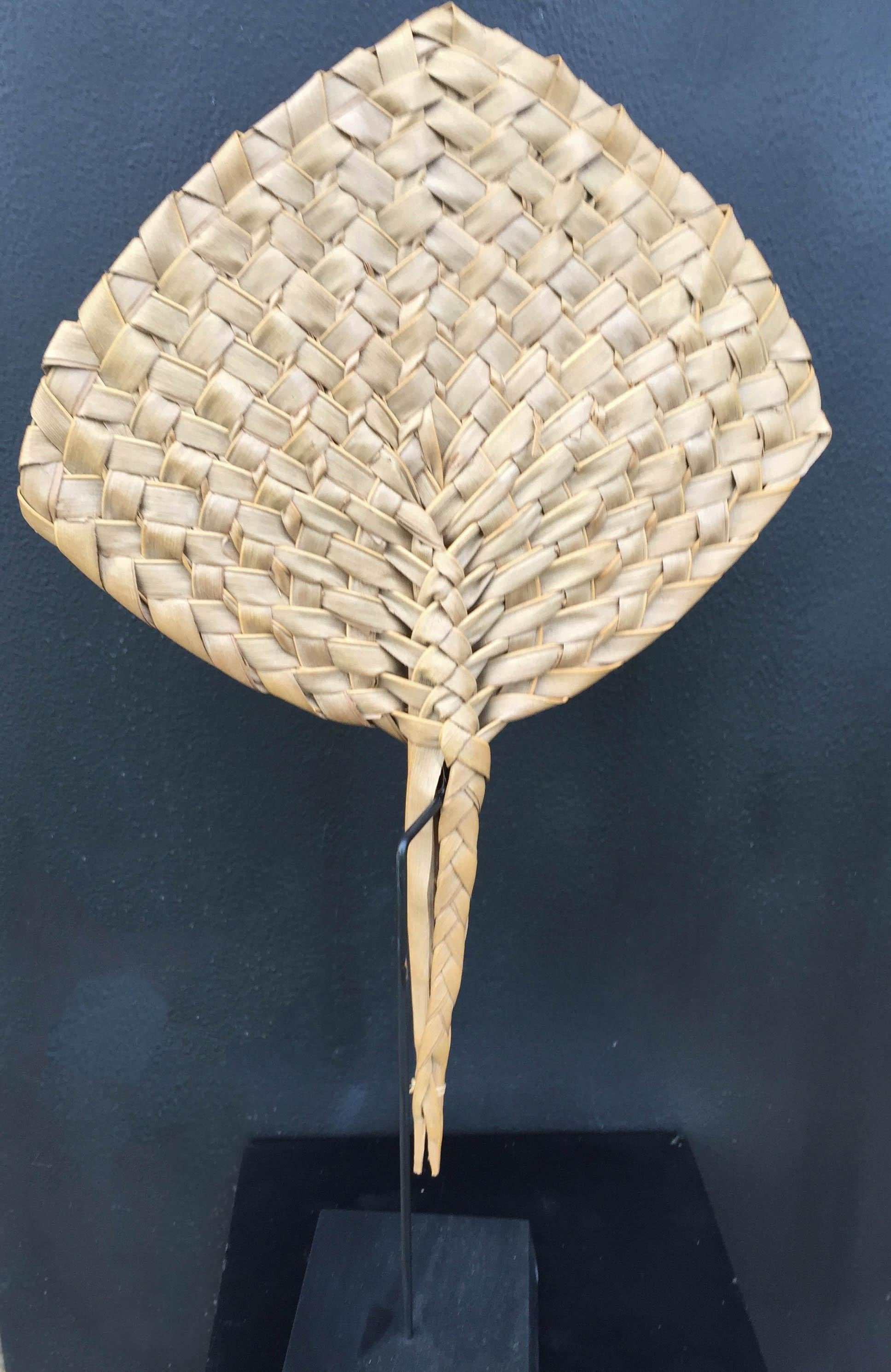 Tongan 19th Century Palm Leaf Fan, Tonga For Sale