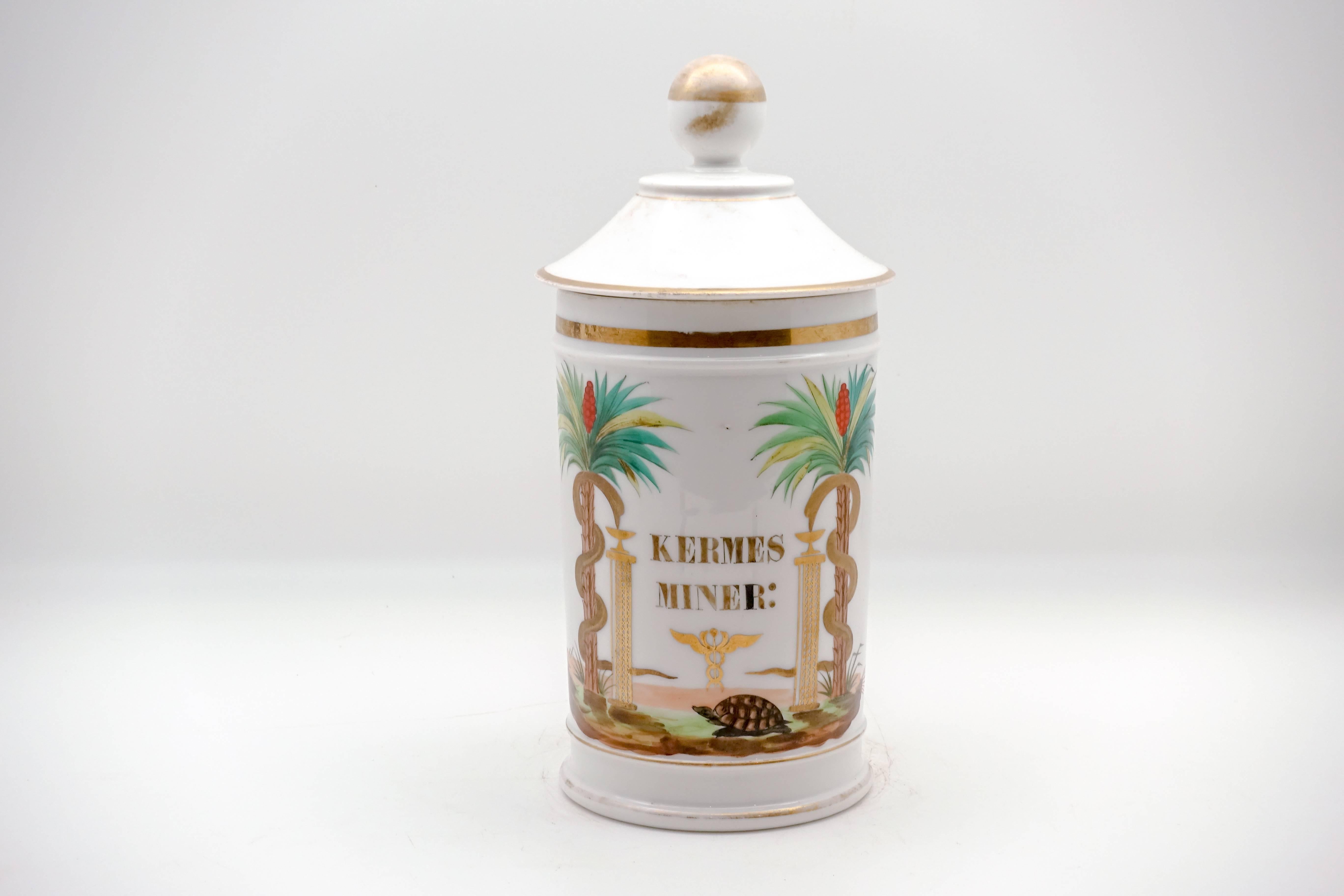 Victorian 19th Century Palm Tree Pharmacy Jars