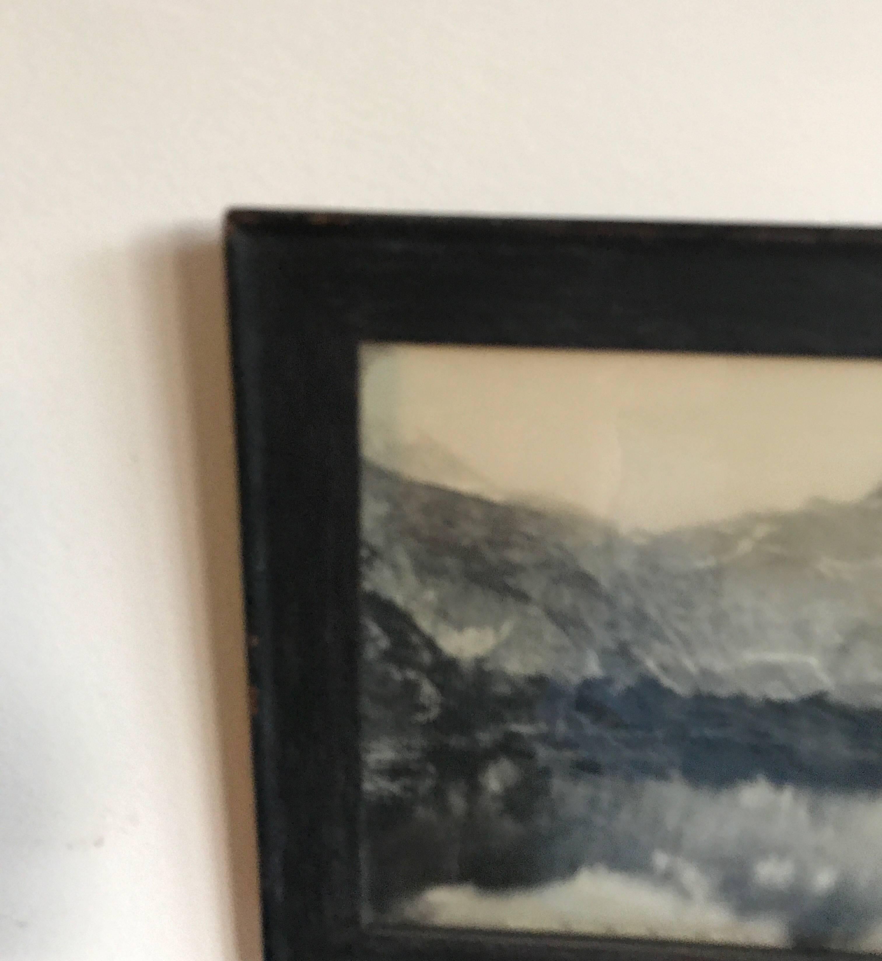 19th Century Panaramic Scenic Black and White Photograph of Loen Lake Nordfjord For Sale 11