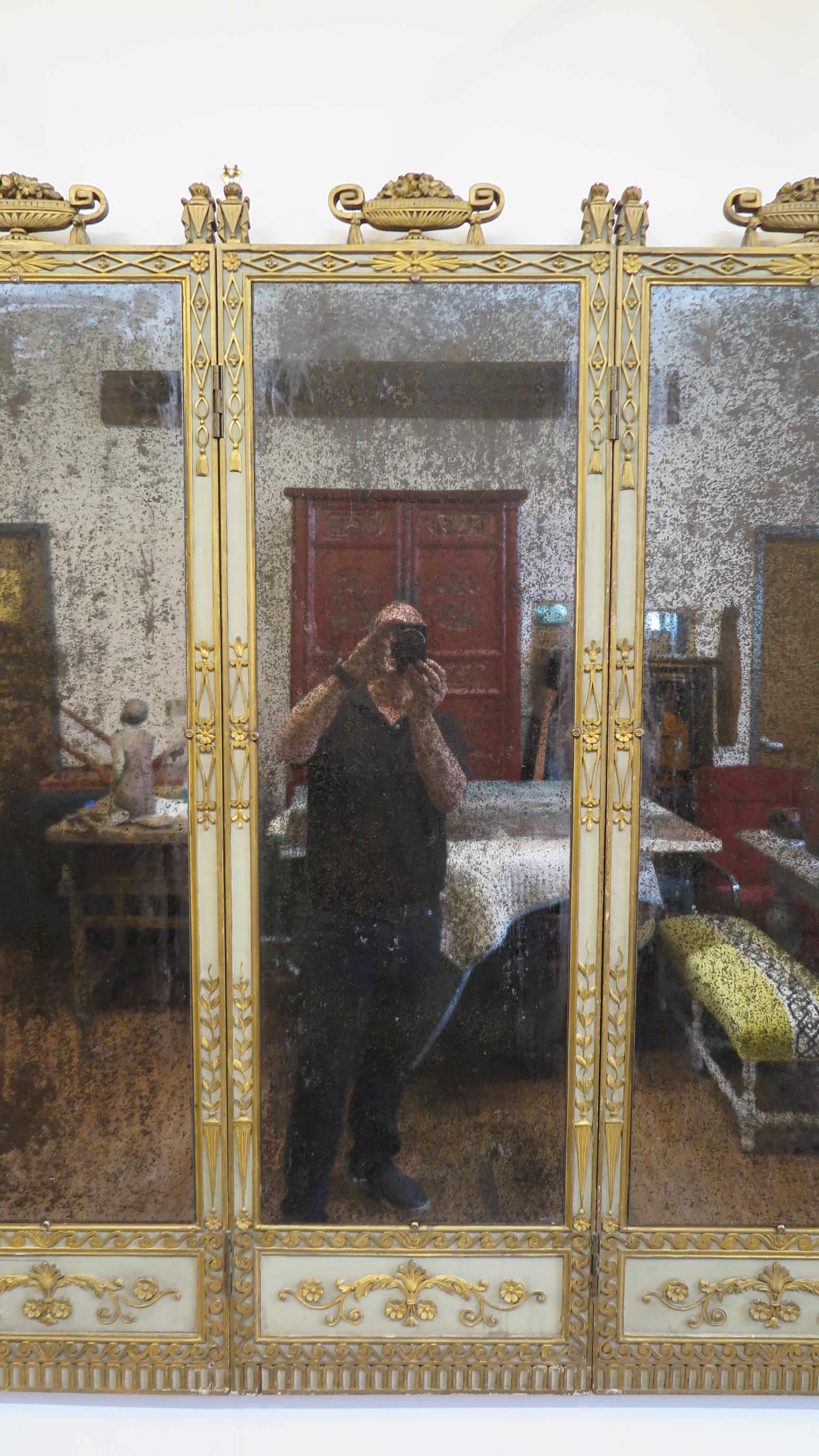 Miroir à panneaux du 19e siècle en vente 5