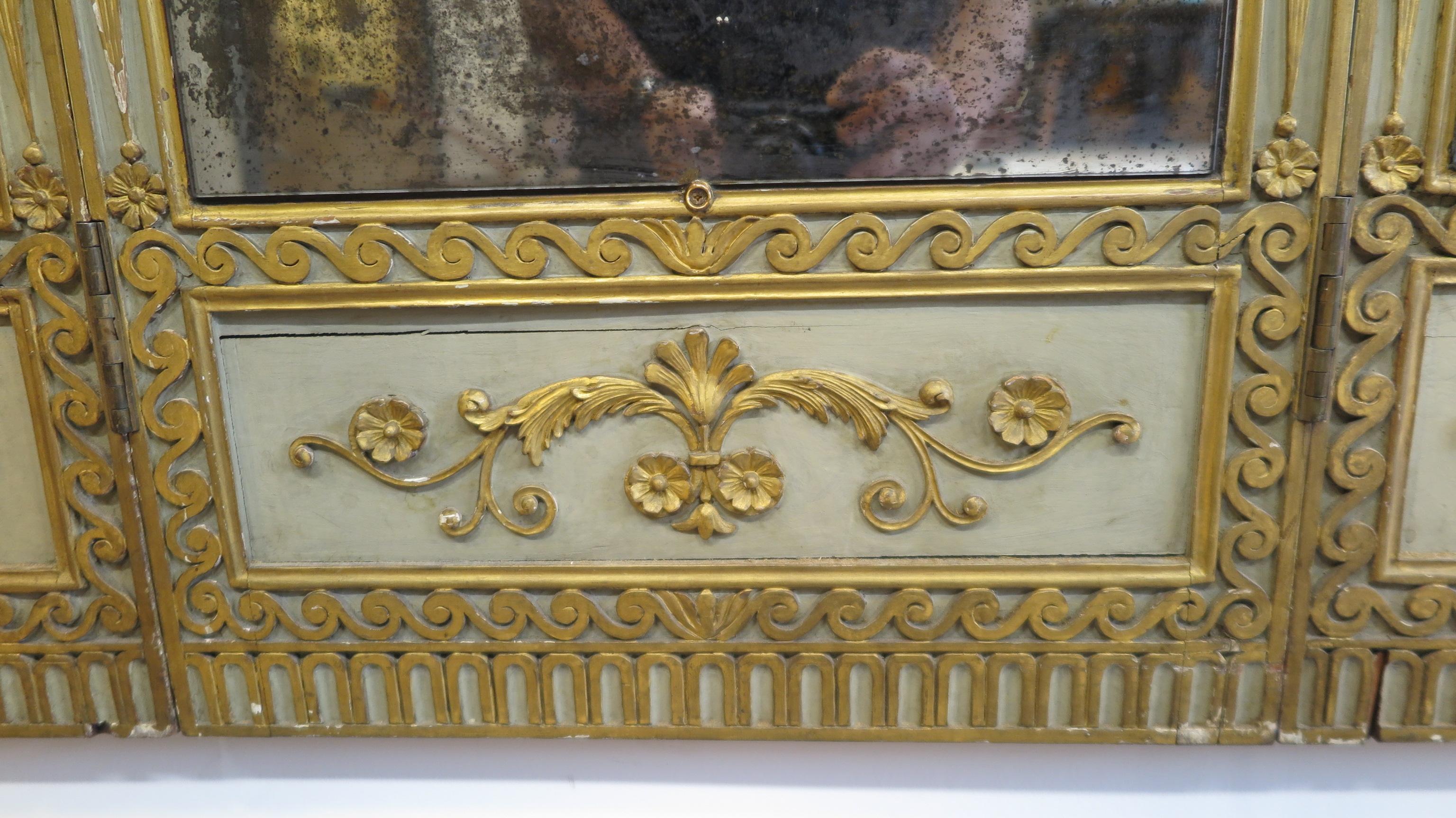 Early 19th Century 19th Century Panel Mirror For Sale