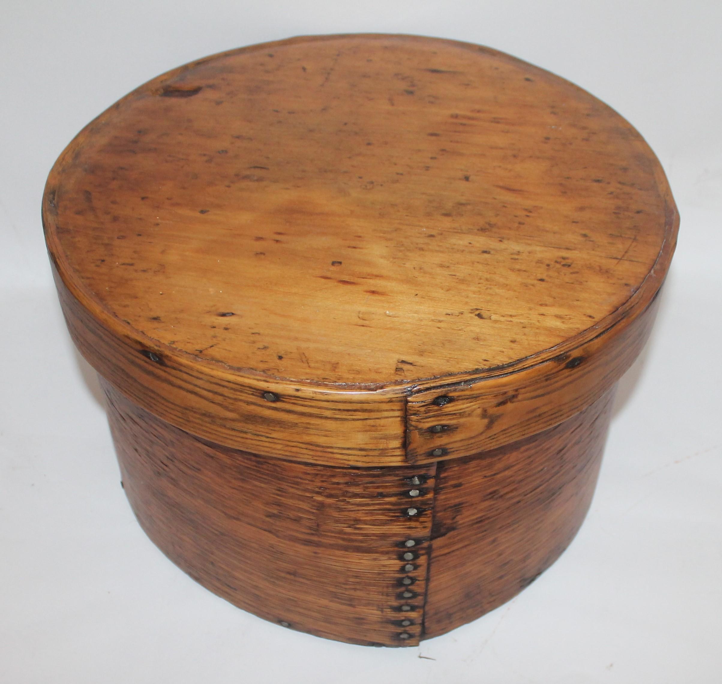 Wood 19th Century Pantry Box Large Scale From New England 