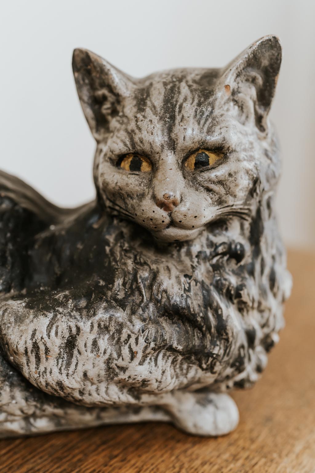 paper mache cats 1950s