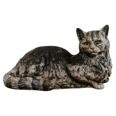 19th Century Papier Mâché Cat