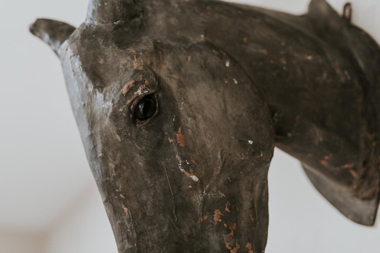 19th Century Papier Mâché Horse Head at 1stDibs