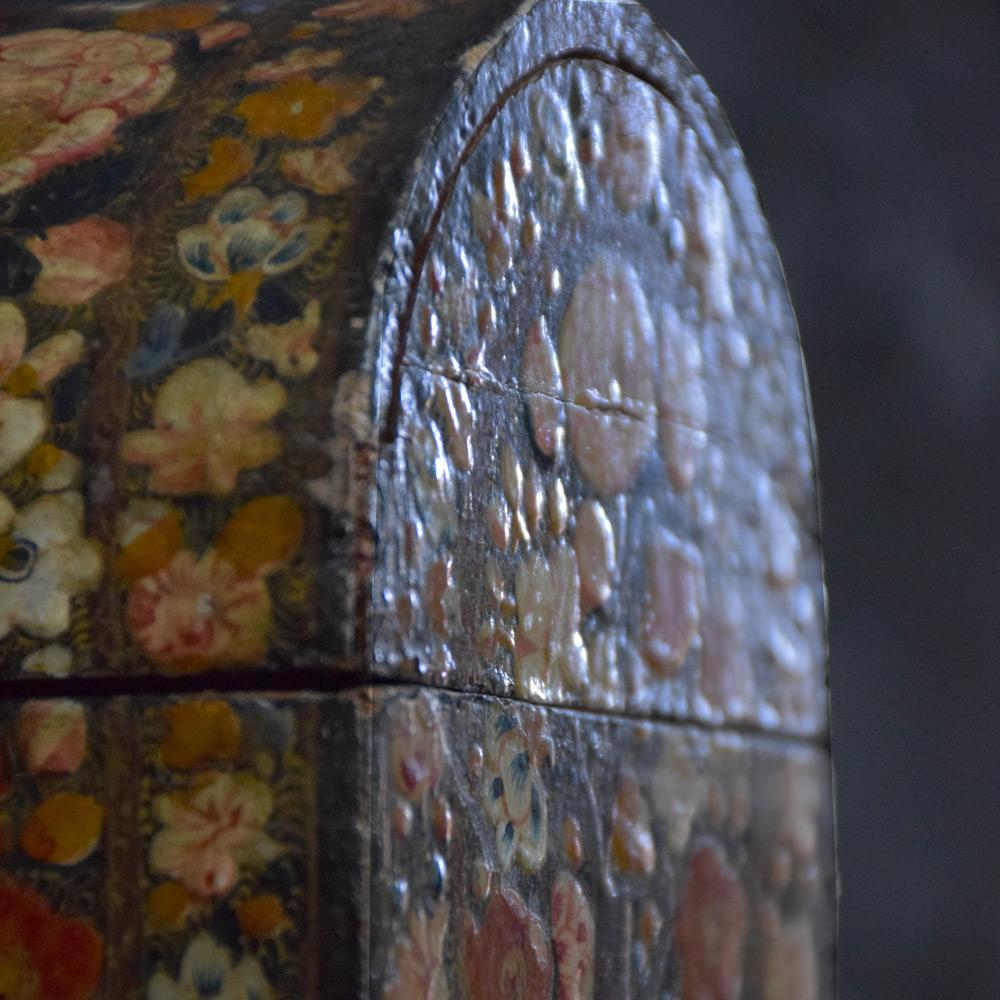 19th Century Papier Mache Kashmir filling chest 2