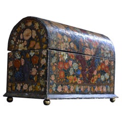 19th Century Papier Mache Kashmir filling chest