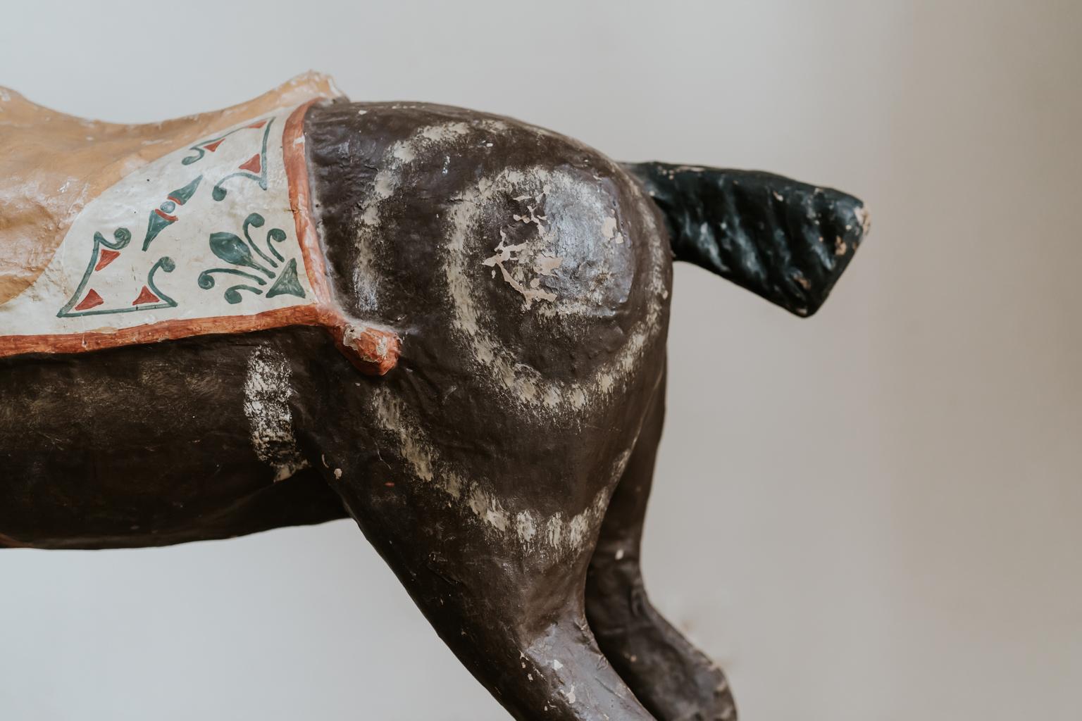 19th Century Papier Mâché Toy Horse For Sale 2