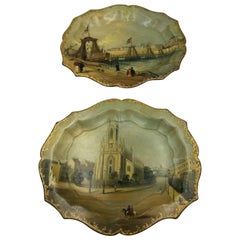 19th Century Papier Mache Trays