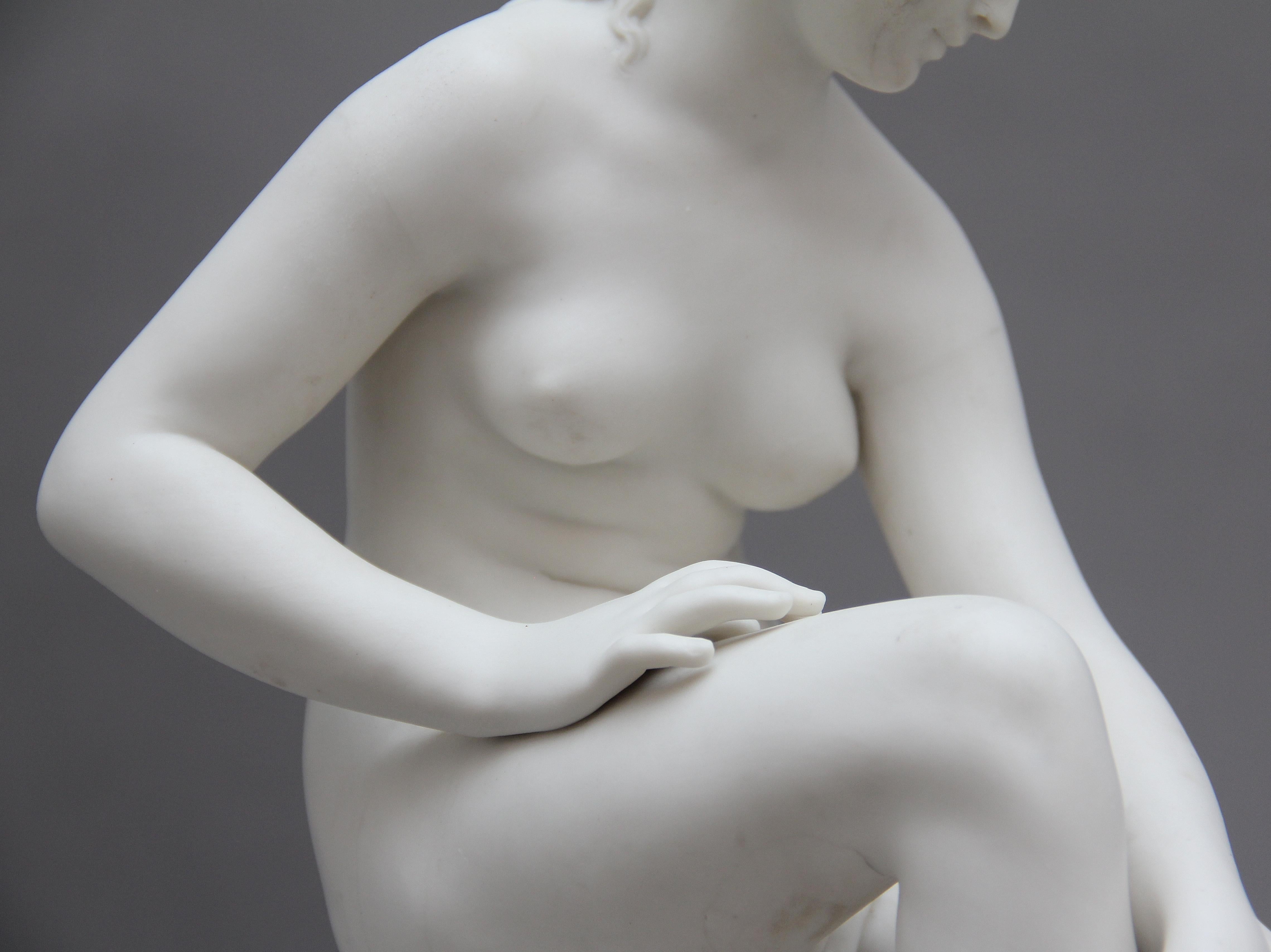 Ceramic 19th Century Parain Figure of a Female Nude For Sale