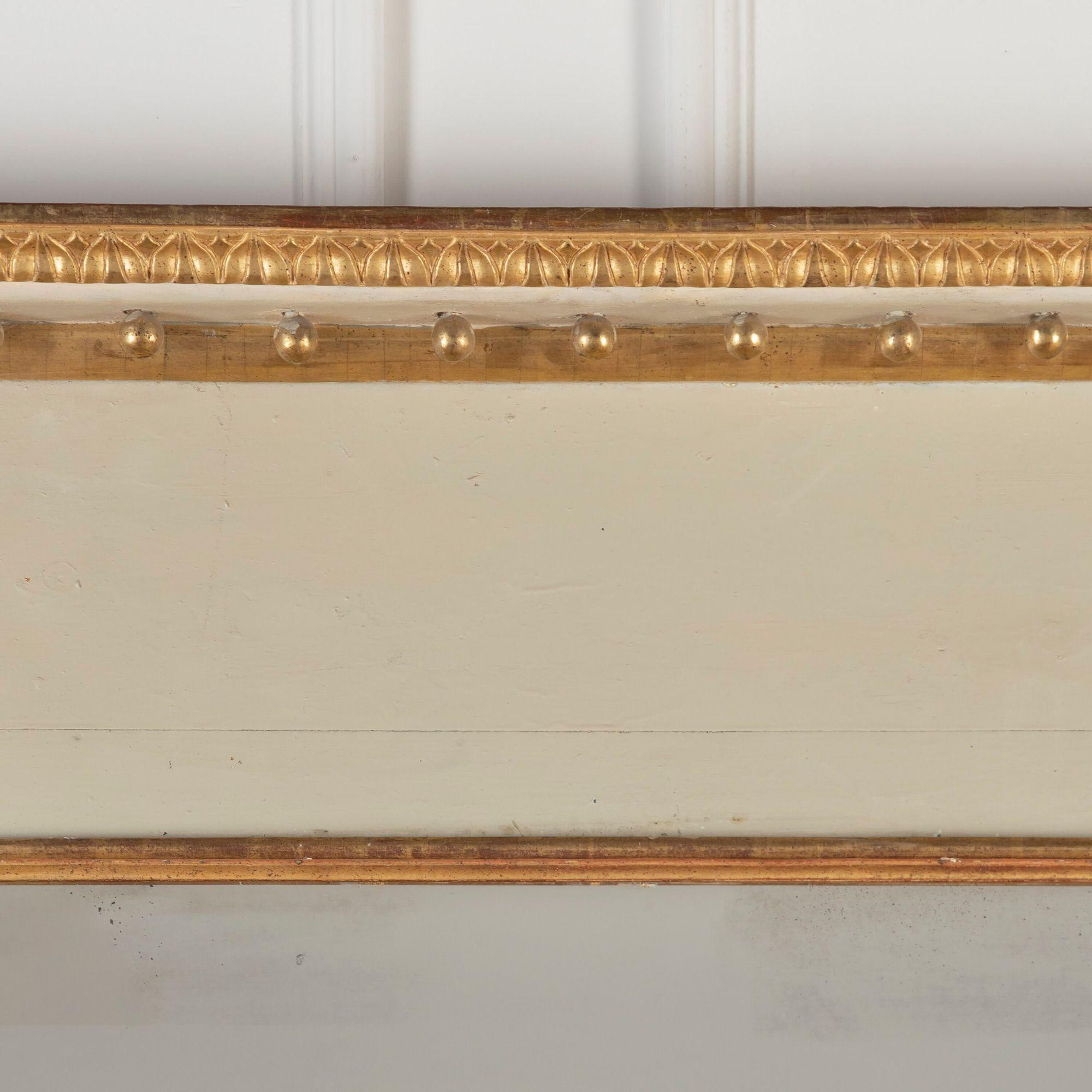 French 19th Century Parcel Gilt Empire Mirror For Sale