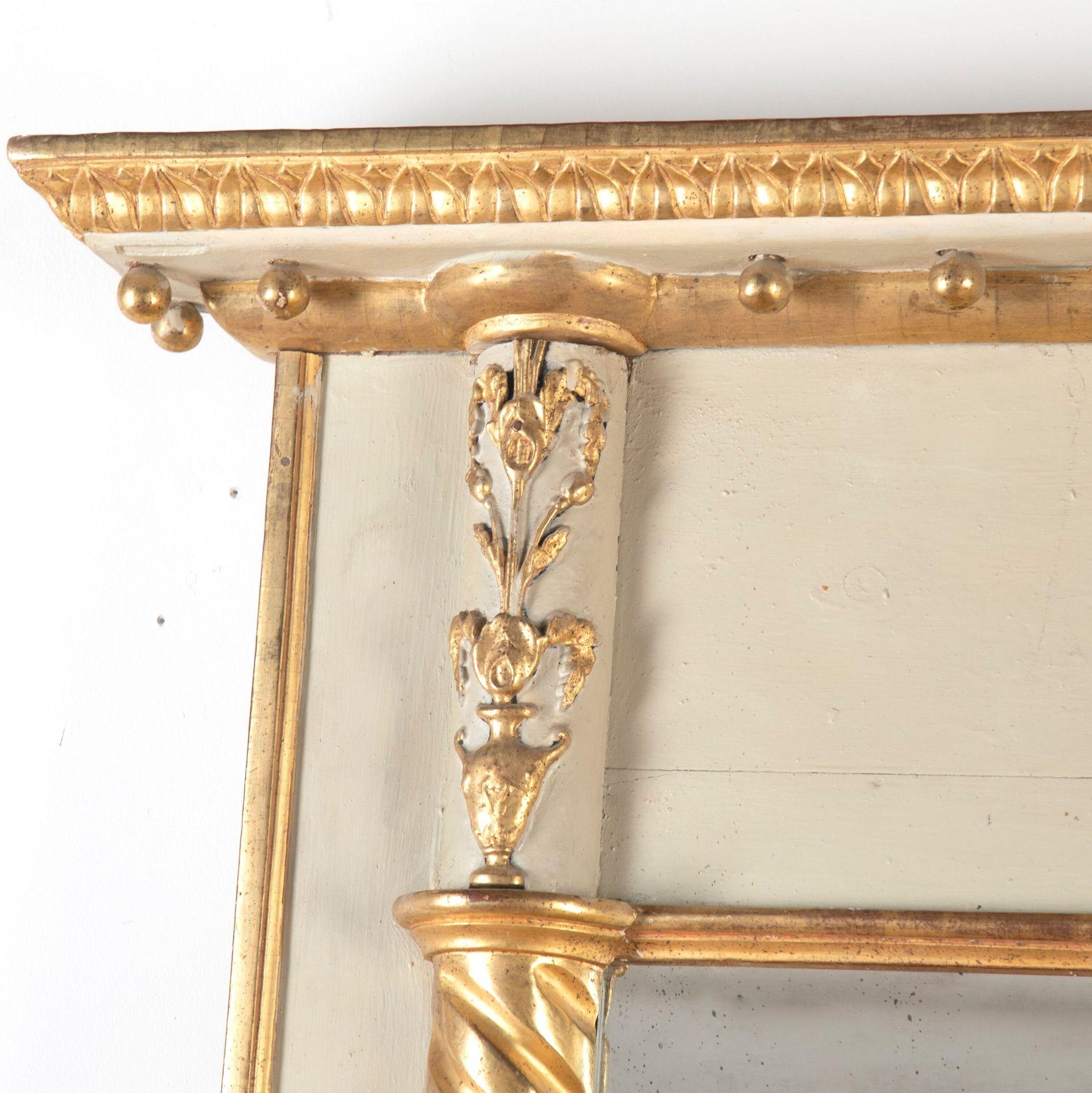 19th Century Parcel Gilt Empire Mirror In Good Condition For Sale In Gloucestershire, GB