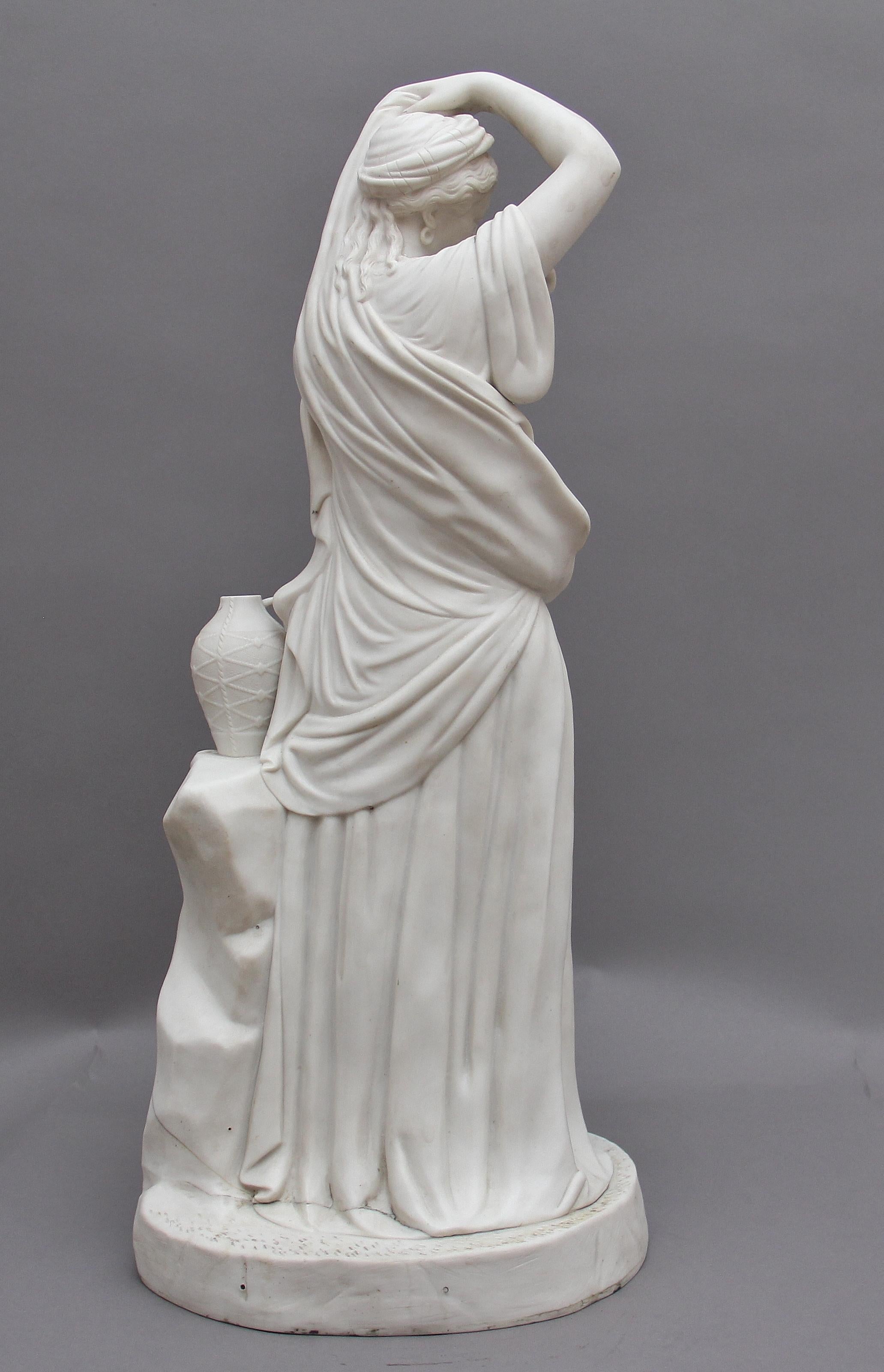Early Victorian 19th Century Parian Figure of a Greek Lady