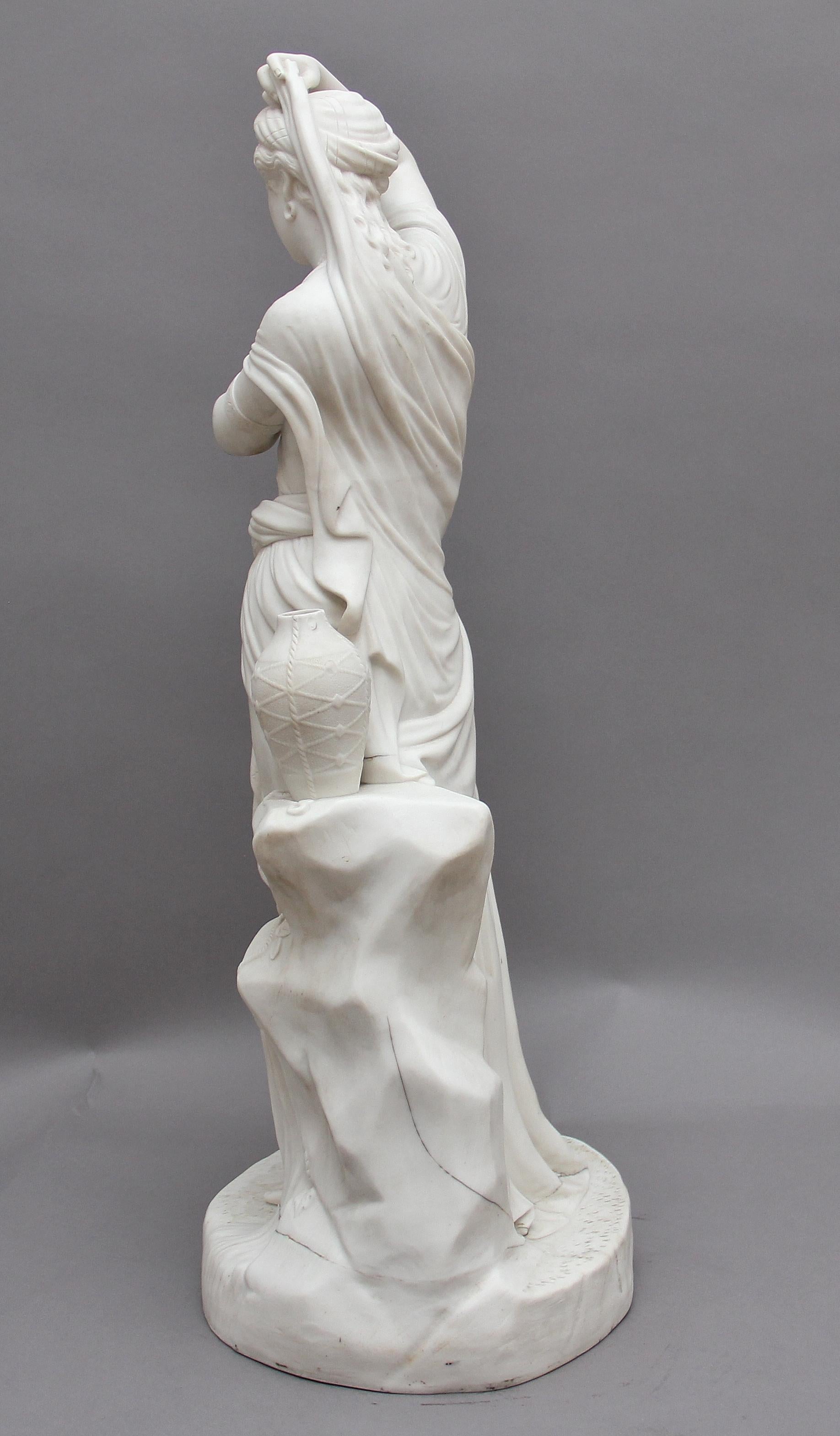 British 19th Century Parian Figure of a Greek Lady