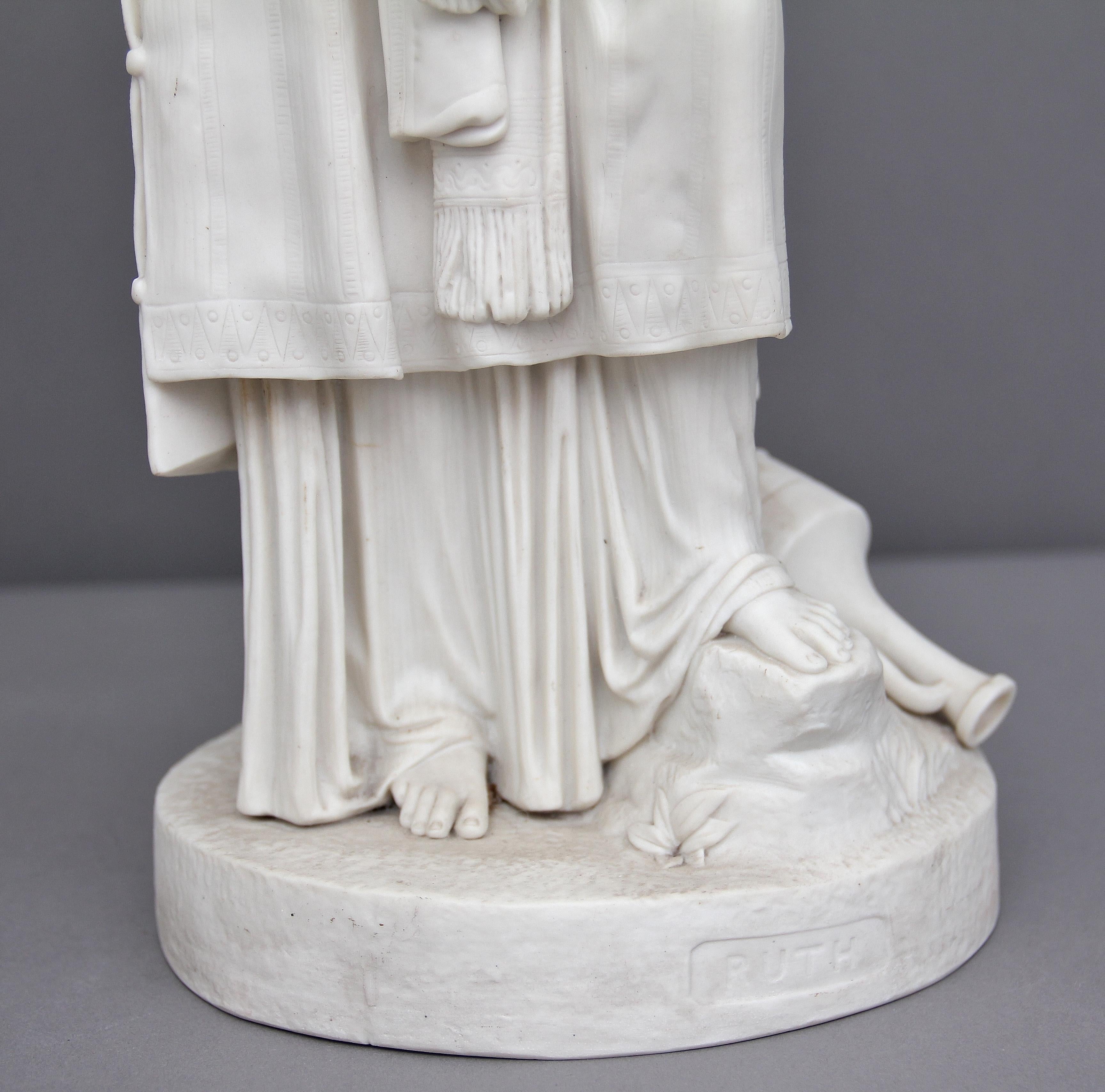 Mid-19th Century 19th Century Parian Figure of Ruth
