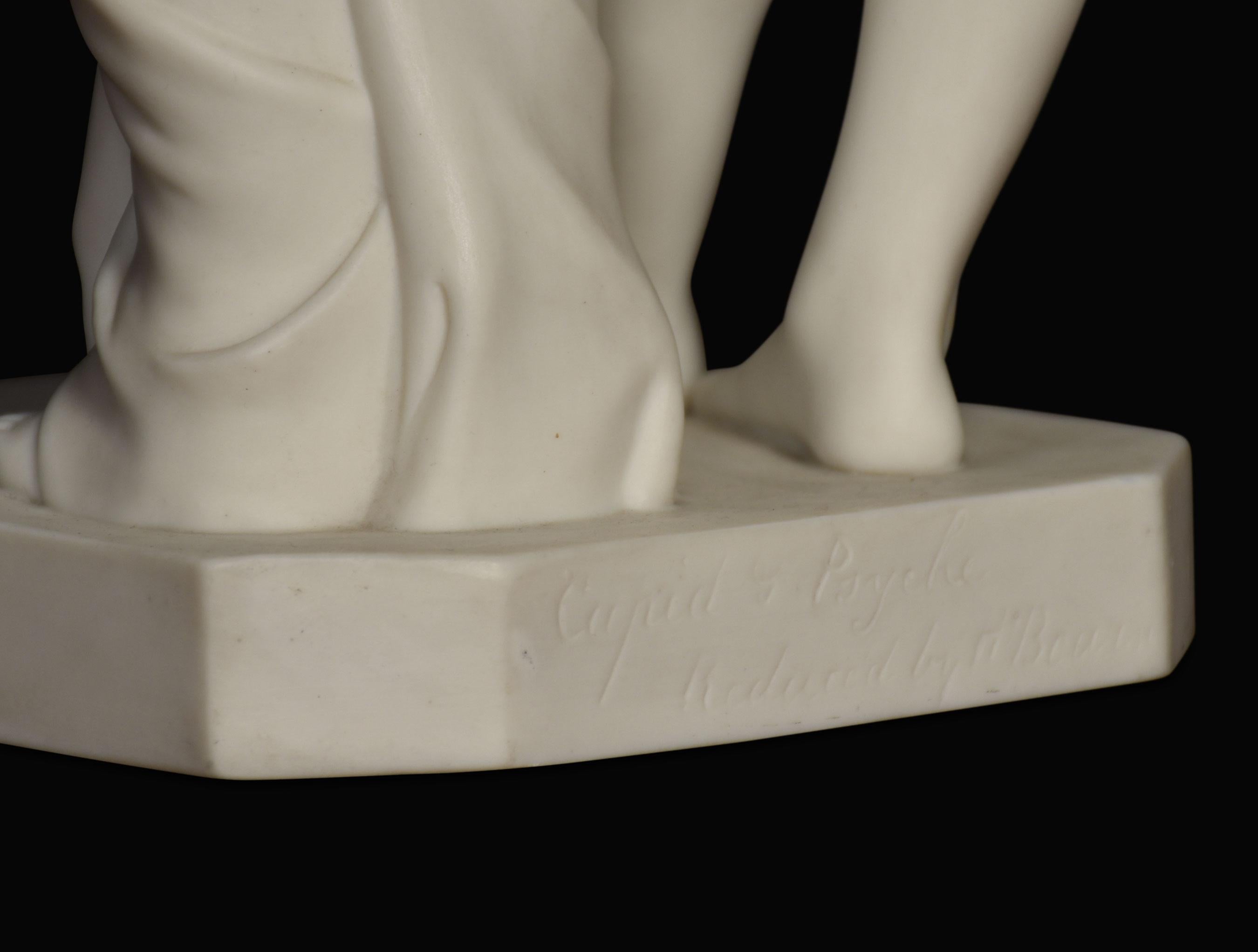 Ceramic 19th Century Parianware Figure Signed H. Bourne For Sale