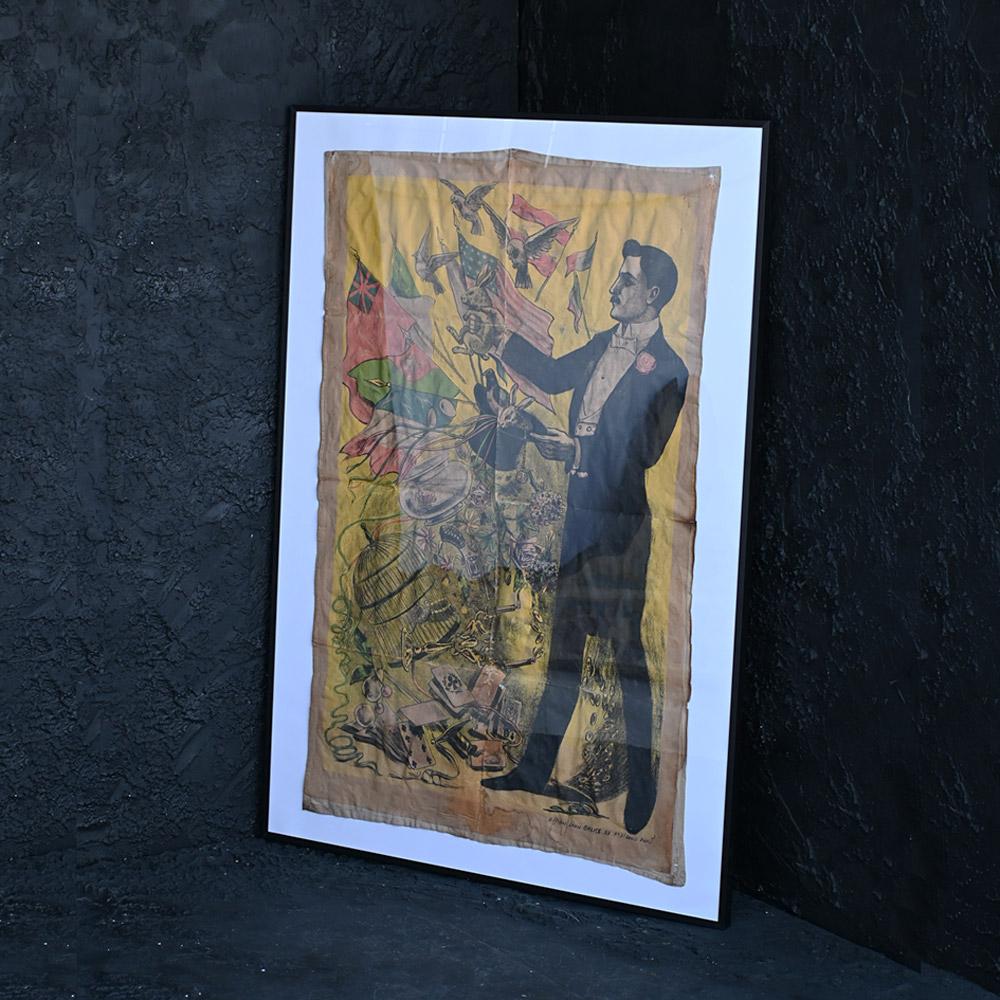 19th Century Paris Magicians Poster on Canvas For Sale 8