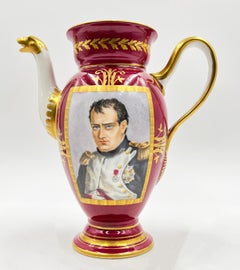 19th Century Paris Porcelain Tea Set Featuring Napoleonic Portraits