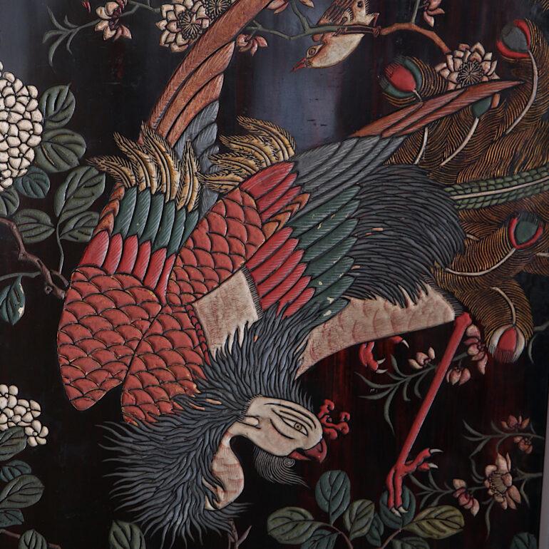 19th Century Parisian 10 Panel Coromandel Lacquer Chinoiserie Screen C.1850 In Distressed Condition For Sale In Vancouver, British Columbia